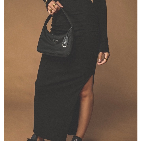 Staple & Hue Black XS Ivy Cardi Arlo Skirt Set Cropped Cardigan Side Slit Skirt - Picture 2 of 13